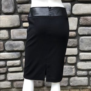 D&G pencil skirt with leather trim